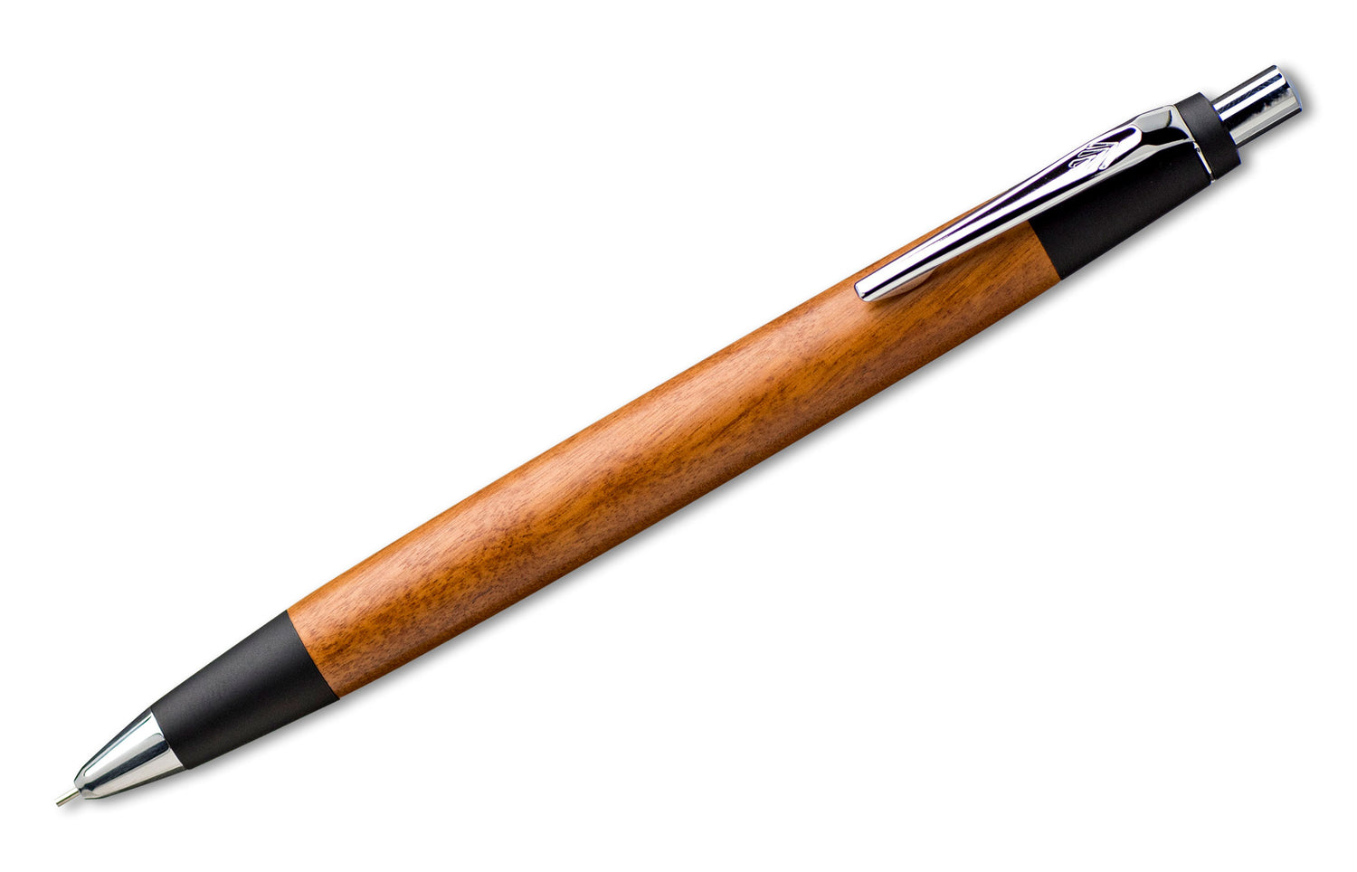 旧型 野原工芸 紫檀 シャーペン 0.5mm ゴールド、箱、説明書付き - 筆記具
